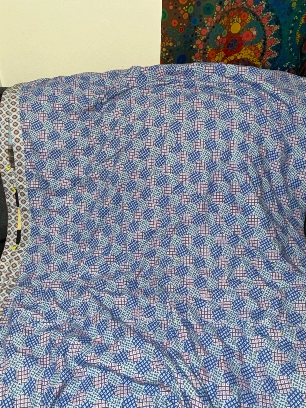 Handmade Multicolor Patchwork Quilt Throw Cozy Living Accent 85
